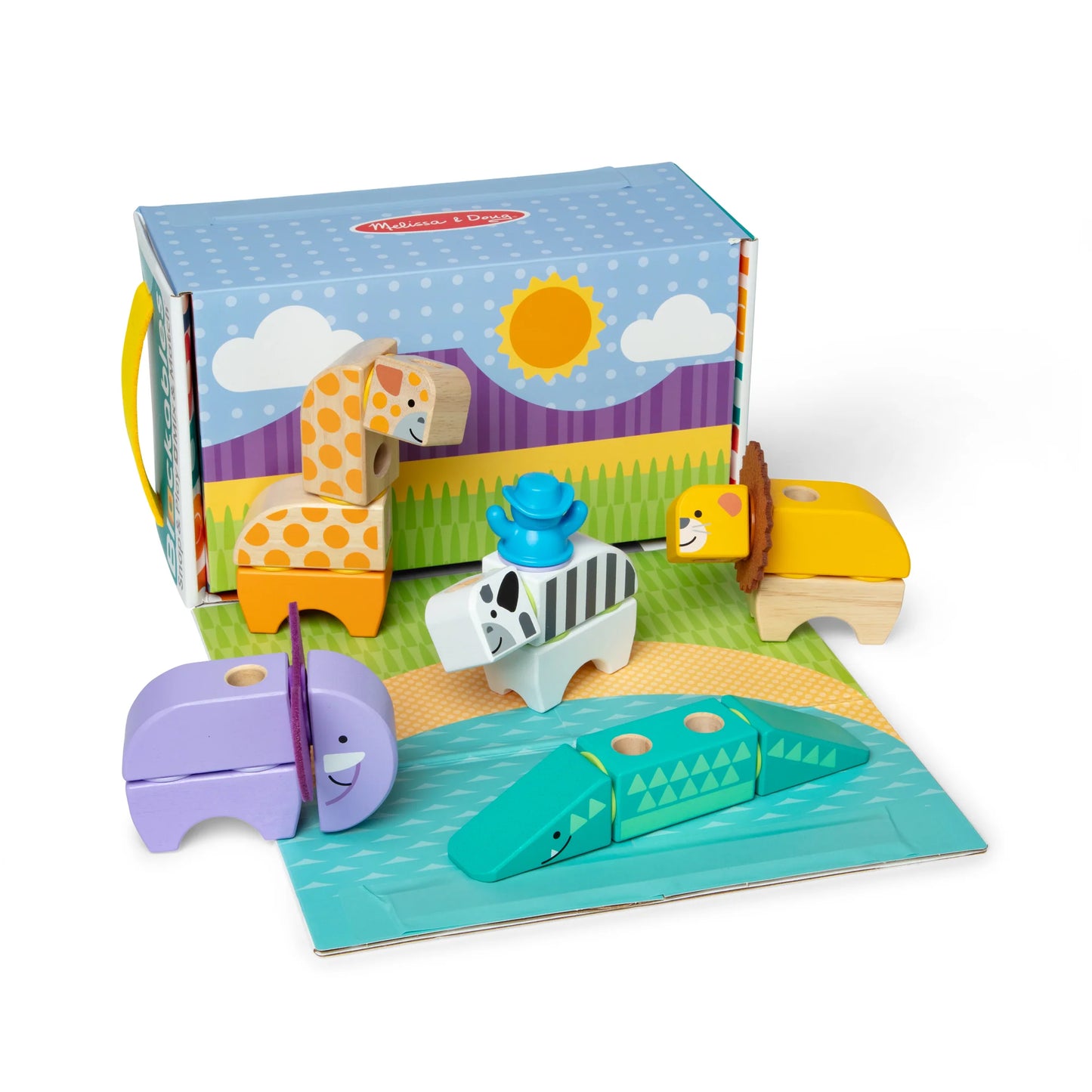 Blockables Safari Animals Building Set