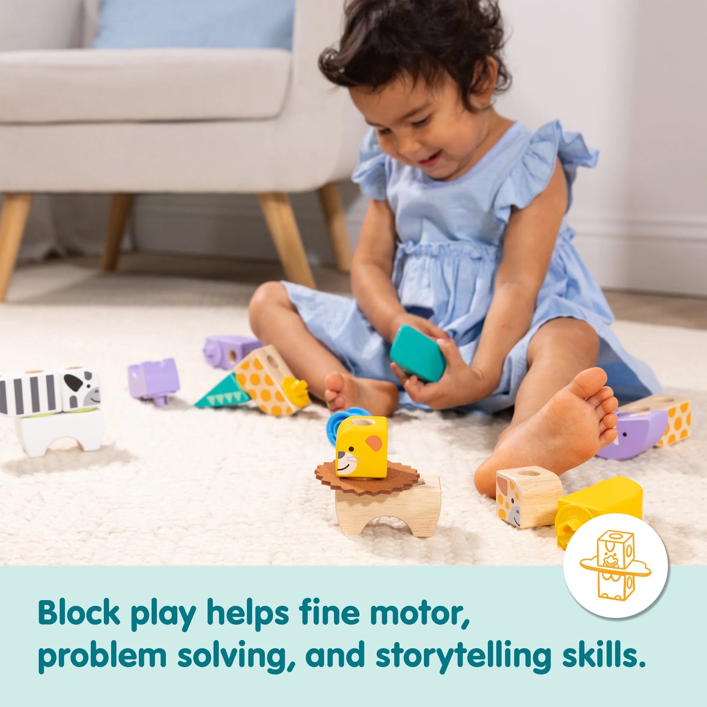 Blockables Safari Animals Building Set