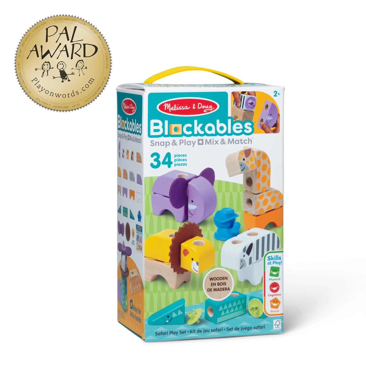 Blockables Safari Animals Building Set