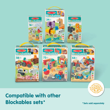 Blockables Safari Animals Building Set