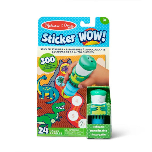 Melissa and Doug Sticker WOW! Activity Pad & Sticker Stamper - Dinosaur