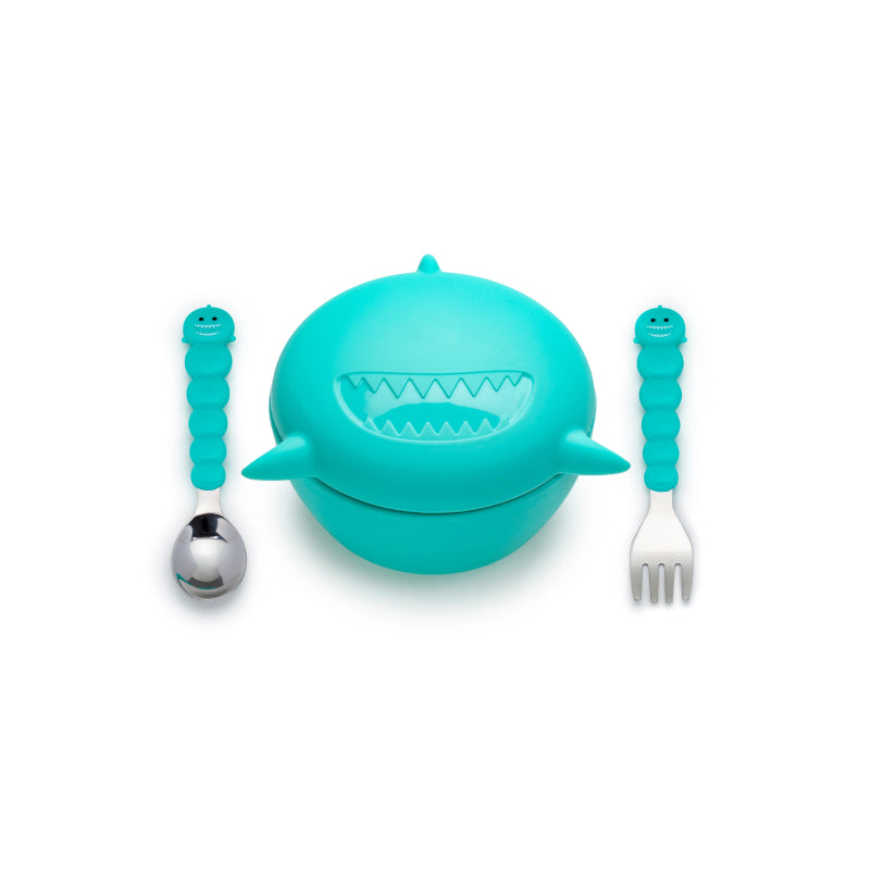 Melii Silicone Bowl with Lid and Utensils