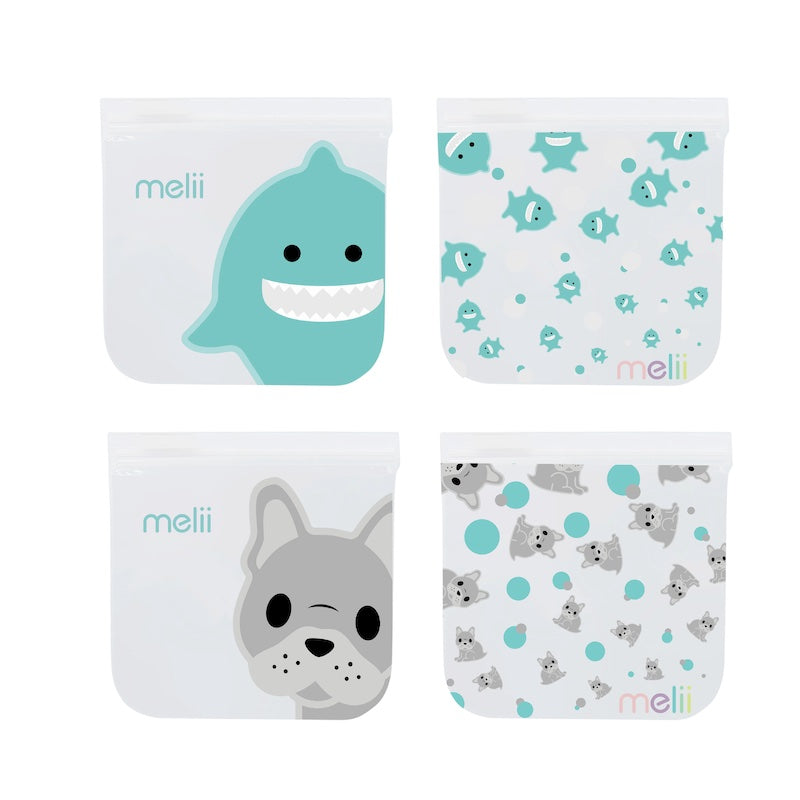 Melii Reusable Snack Bags - 4 pcs