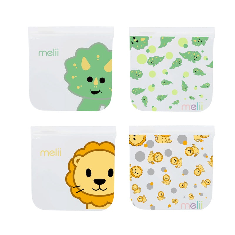 Melii Reusable Snack Bags - 4 pcs