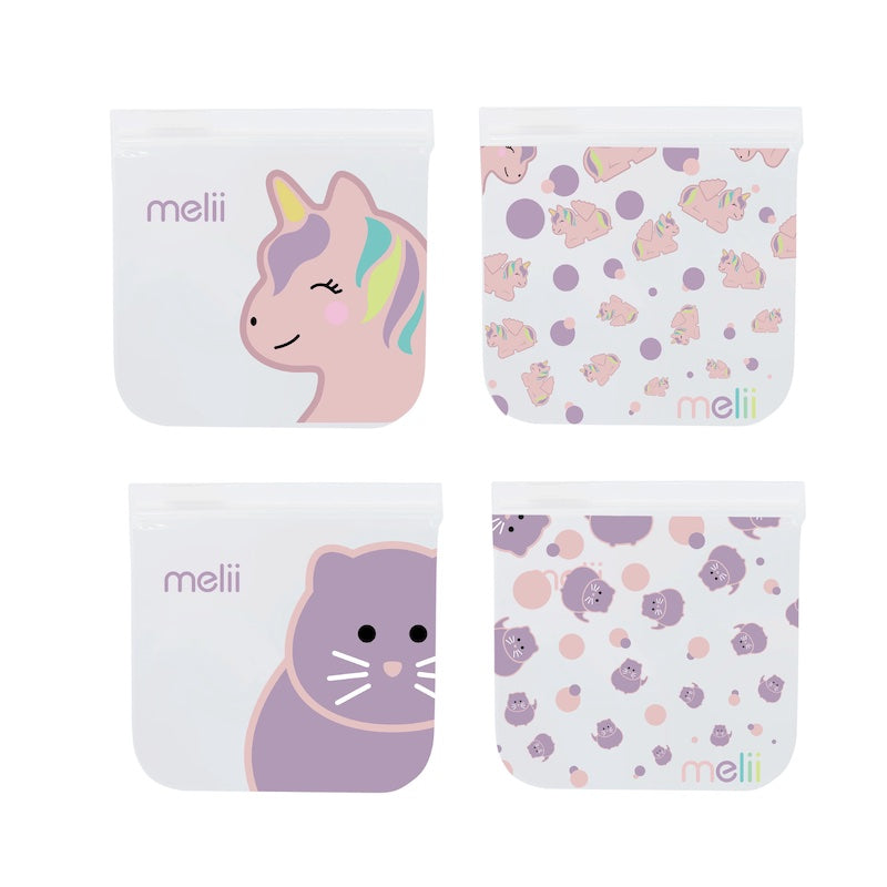 Melii Reusable Snack Bags - 4 pcs