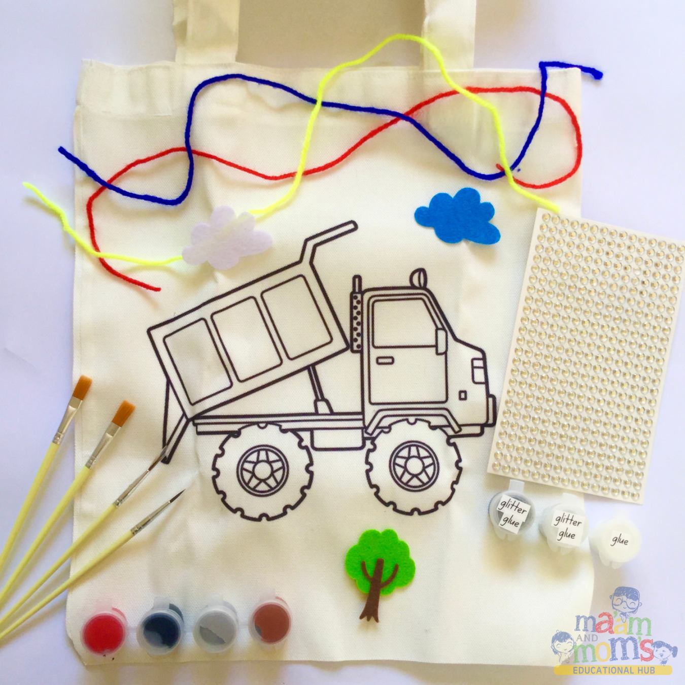 Ma'am and Moms Paint-a-Tote Kit