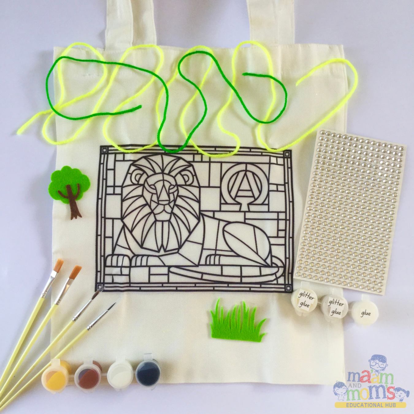 Ma'am and Moms Paint-a-Tote Kit