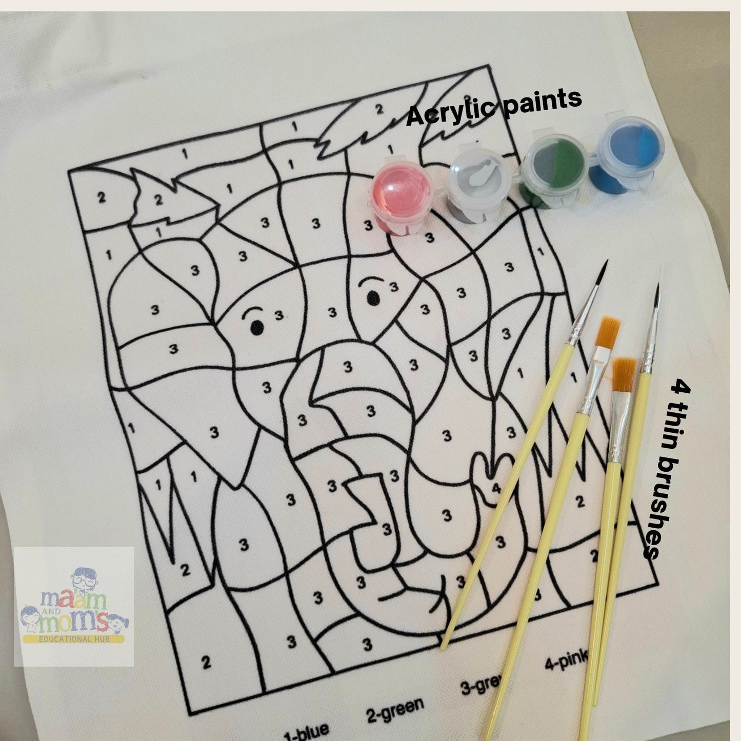 Ma'am and Moms Mini Paint-a-Tote Kit