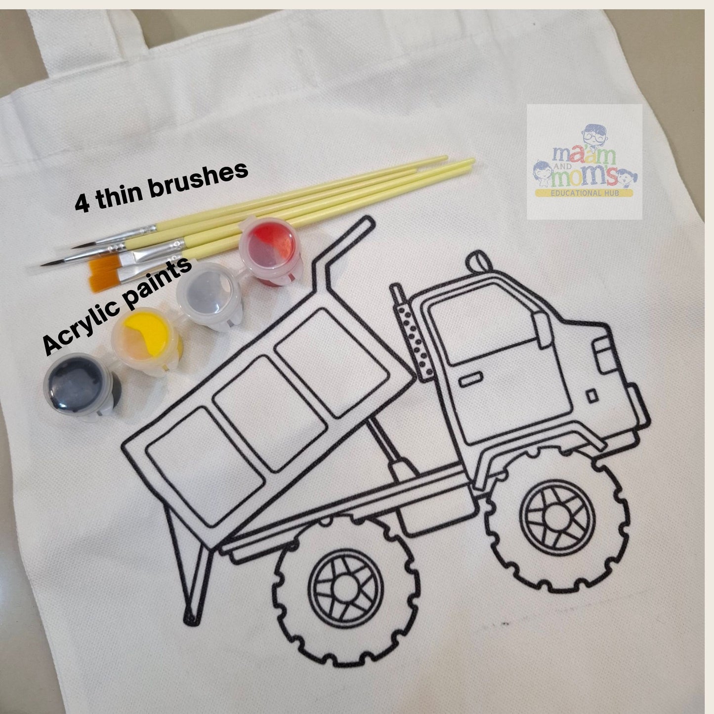 Ma'am and Moms Mini Paint-a-Tote Kit