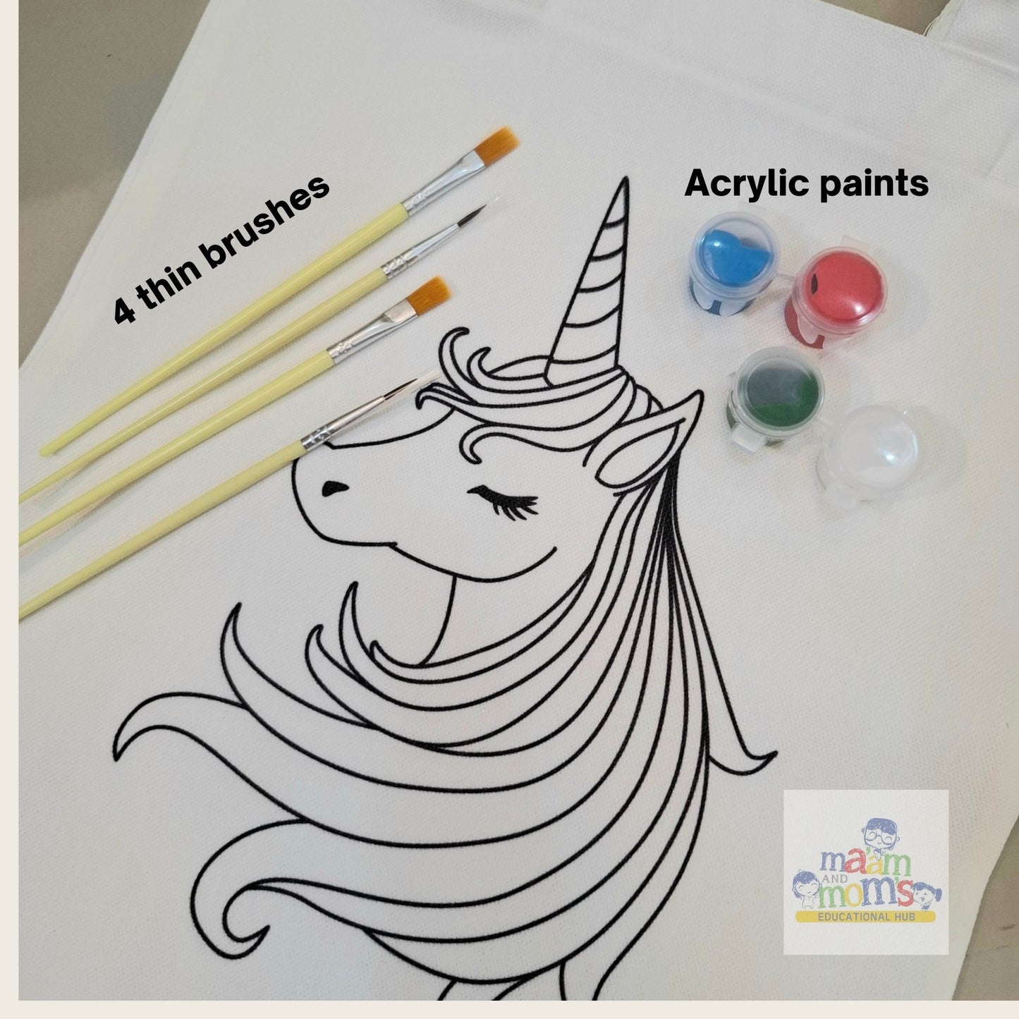 Ma'am and Moms Mini Paint-a-Tote Kit