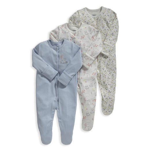 Mamas & Papas 3-Pack Bunny Sleepsuits