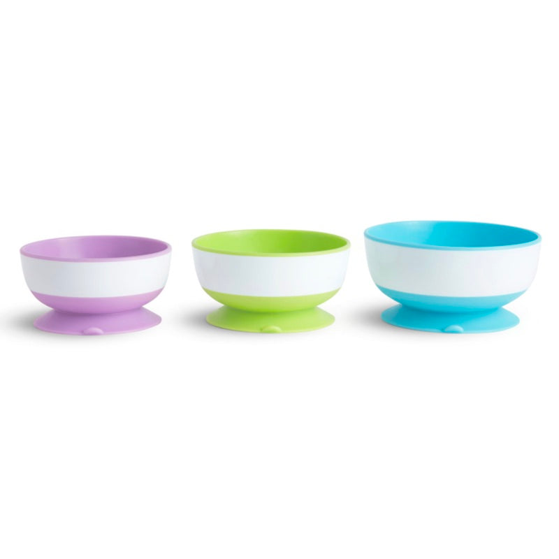 Munchkin Stay Put Suction Bowls (3-Pack)