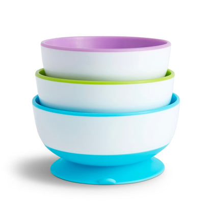 Munchkin Stay Put Suction Bowls (3-Pack)