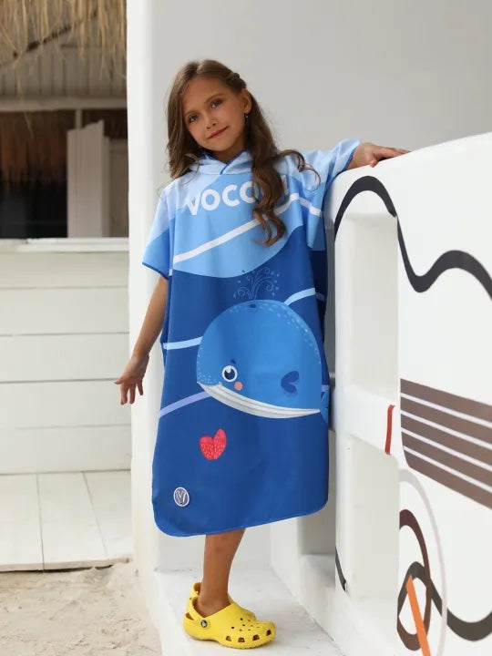 Mambo Vocool Poncho Towel (with Design)