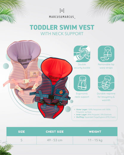 Marcus n Marcus Toddler Swim Vest with Neck Support