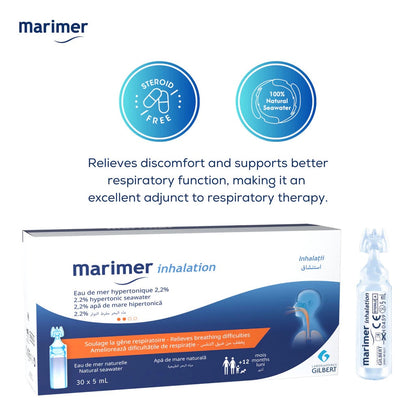 Marimer Inhalation Unidose - Hypertonic (5ml x 30 nebules)
