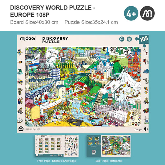 Mideer Discovery Puzzle - Big World, Small World - Europe