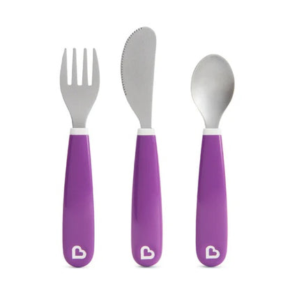Munchkin Splash Toddler Fork, Knife, and Spoon