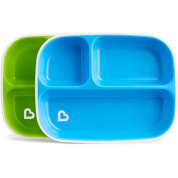 Munchkin Splash Divided Toddler Plates (2-Pack)