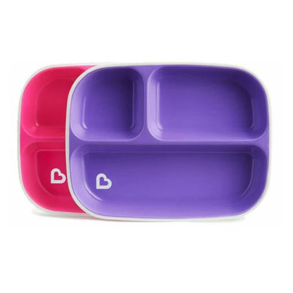 Munchkin Splash Divided Toddler Plates (2-Pack)