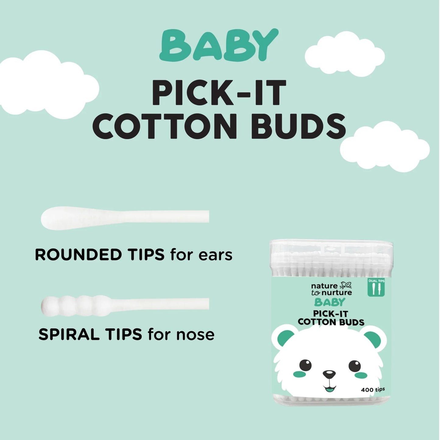 Nature to Nurture Cotton Buds - Pick-It