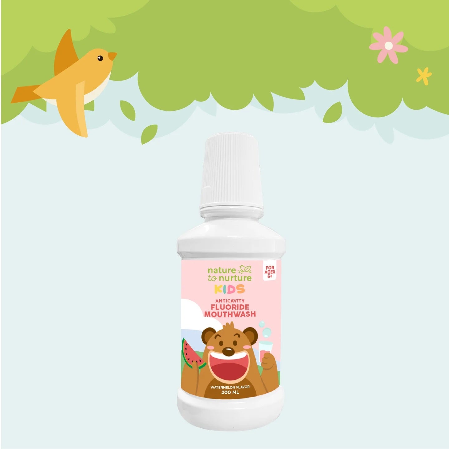 Nature to Nurture Kids Anti-Cavity Mouthwash (200ml)