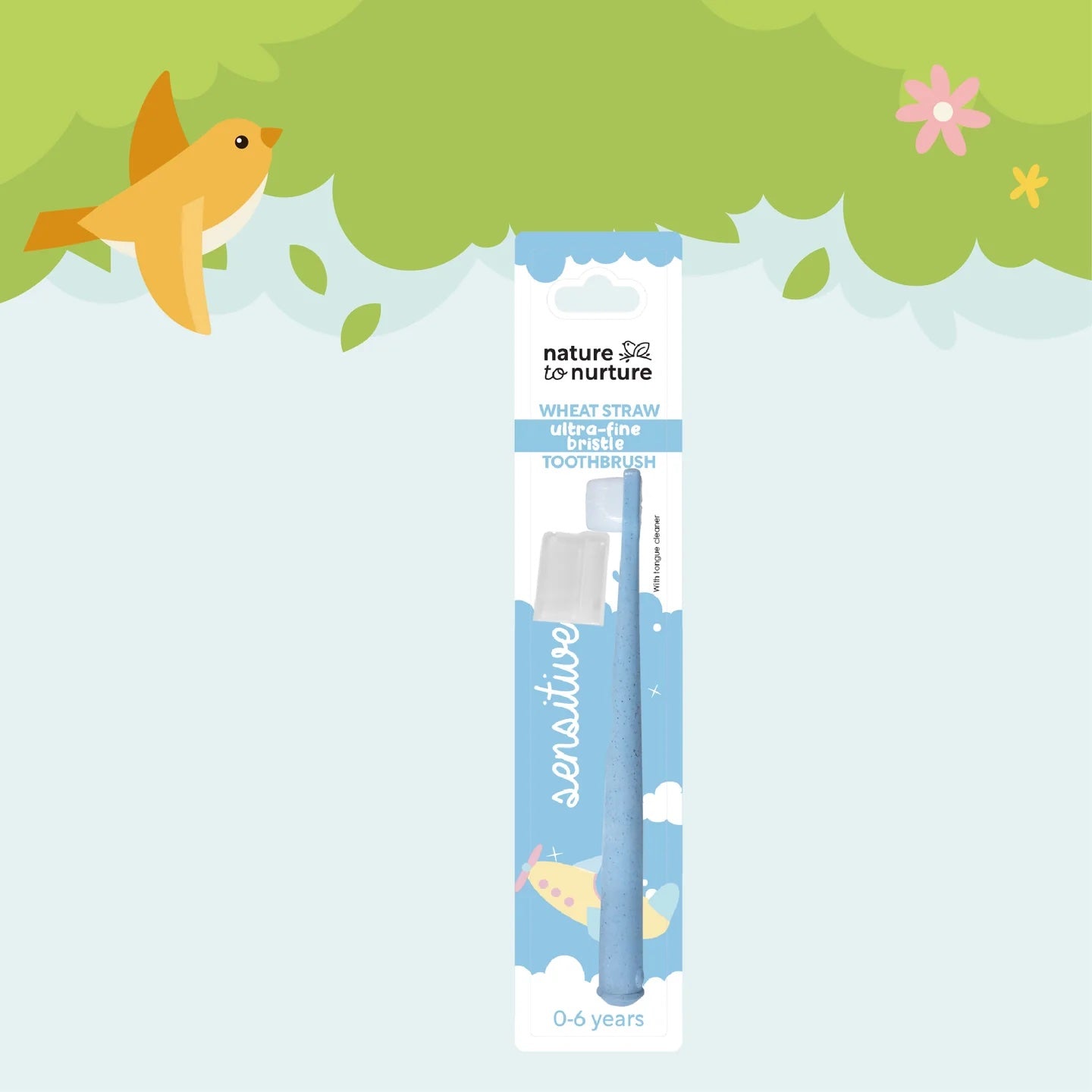Nature to Nurture Sensitive Wheat Ultra-Fine Bristle Toothbrush (0-6 years old)