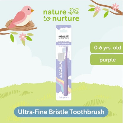 Nature to Nurture Sensitive Wheat Ultra-Fine Bristle Toothbrush (0-6 years old)