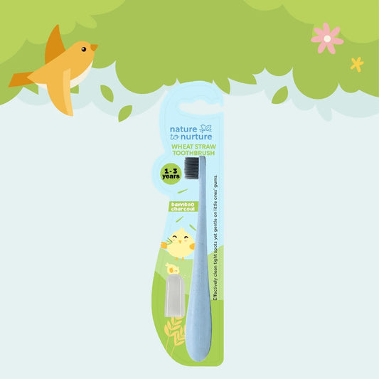 Nature to Nurture Wheat Straw Bamboo Charcoal Toothbrush (1-3 years old)