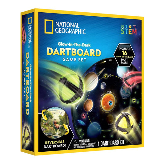 National Geographic Glow-in-the-Dark Dartboard Game