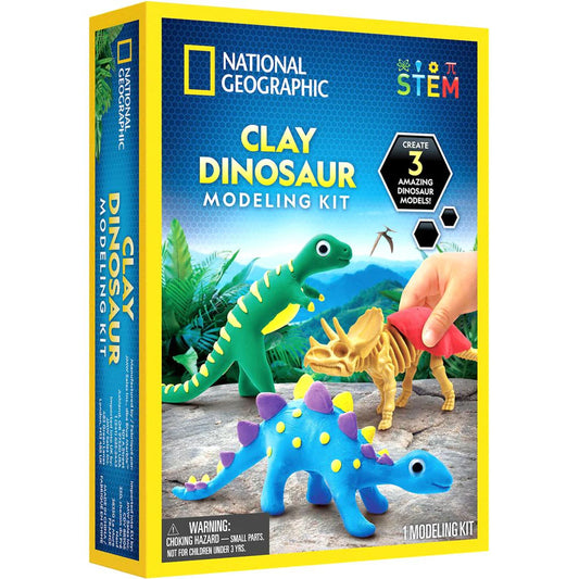National Geographic Clay Dinosaur Modeling Kit