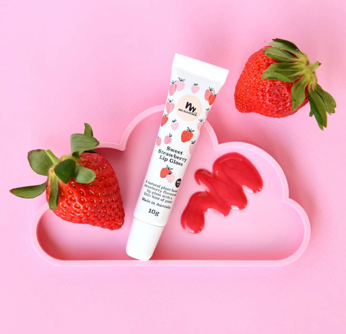 No Nasties All Natural Strawberry Lip Gloss