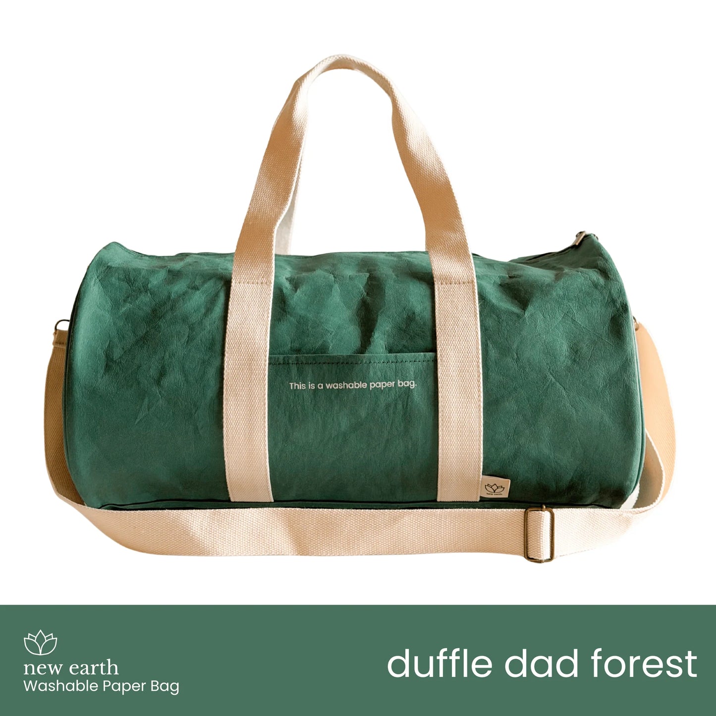 New Earth Duffle Dad Washable Paper Bag