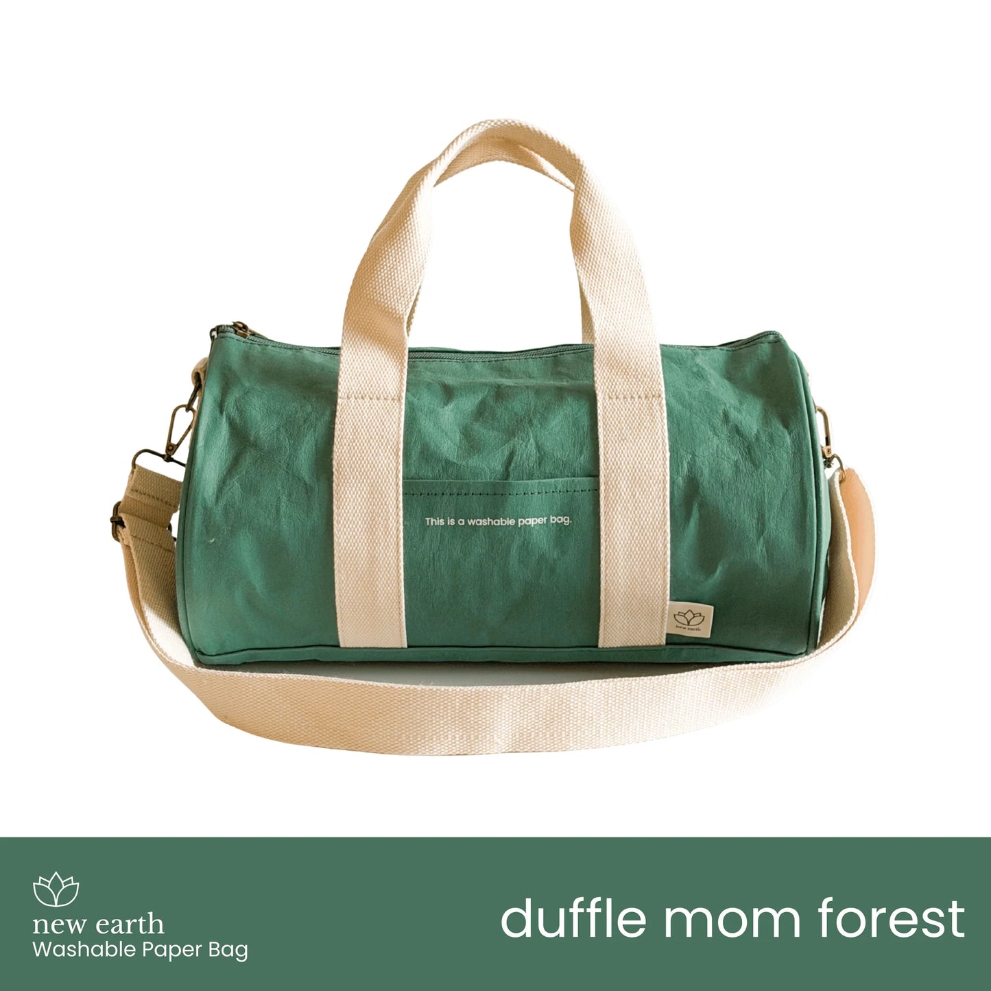 New Earth Duffle Mom Washable Paper Bag