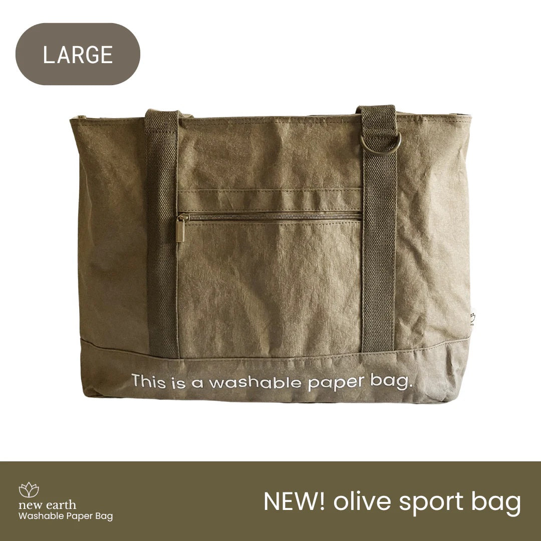 New Earth Large Sport Washable Paper Bag