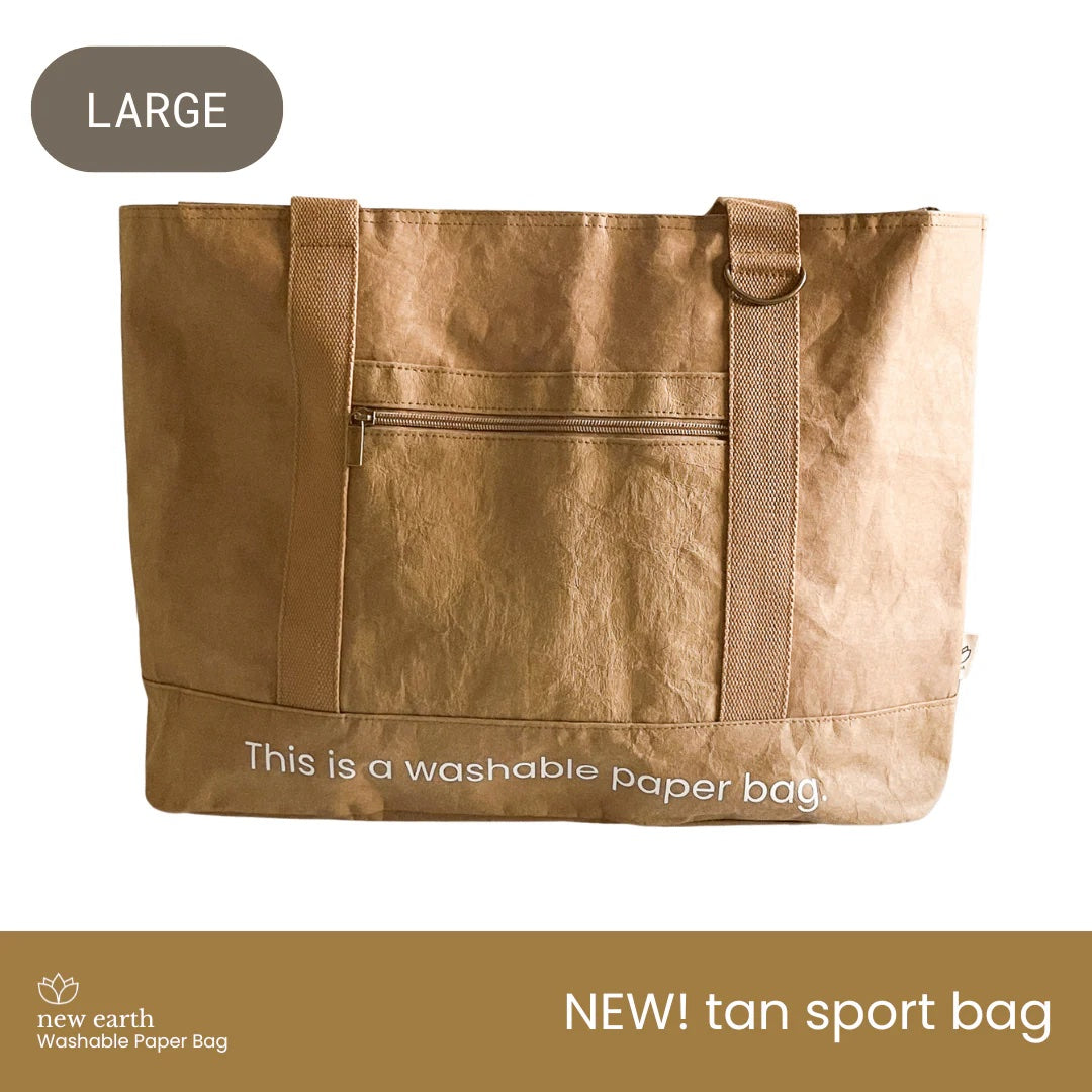 New Earth Large Sport Washable Paper Bag