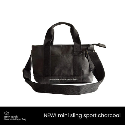 New Earth Mini Sling Sport Washable Paper Bag