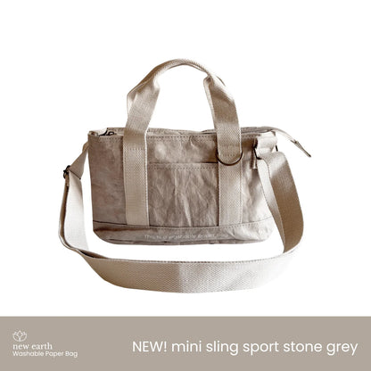 New Earth Mini Sling Sport Washable Paper Bag