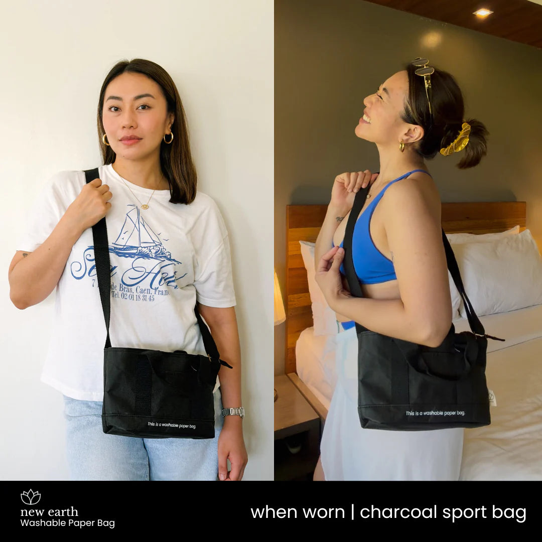 New Earth Mini Sling Sport Washable Paper Bag