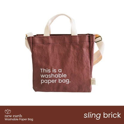 New Earth Washable Paper Bag - Sling