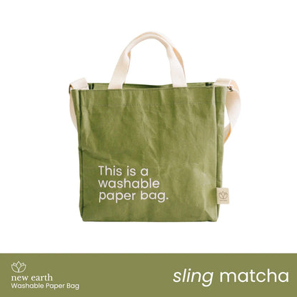 New Earth Washable Paper Bag - Sling