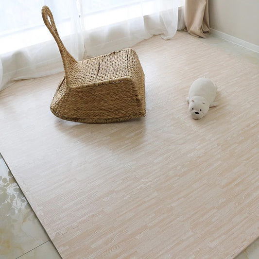 Olive & Cloud Wood Grain Puzzle Mats