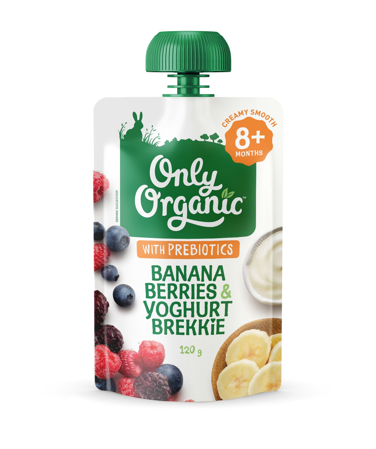 Only Organic Baby Food Banana Berries & Yoghurt Brekkie (120g)