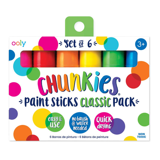Ooly Chunkies Paint Sticks - Classic Pack - Set of 6