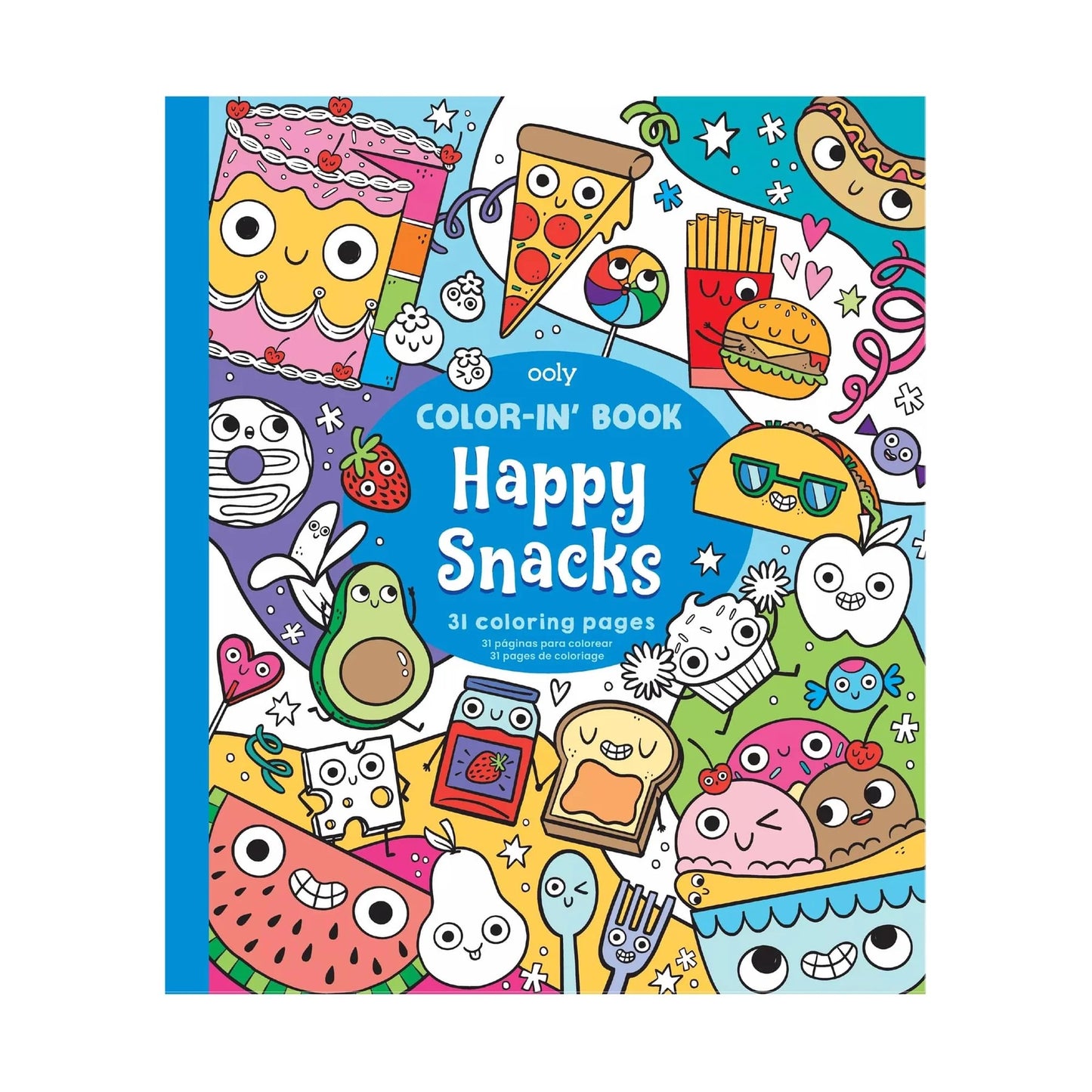 Ooly Coloring Book - Happy Snacks