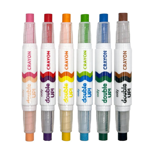Ooly Double Up! Double Ended Crayons - Set of 6