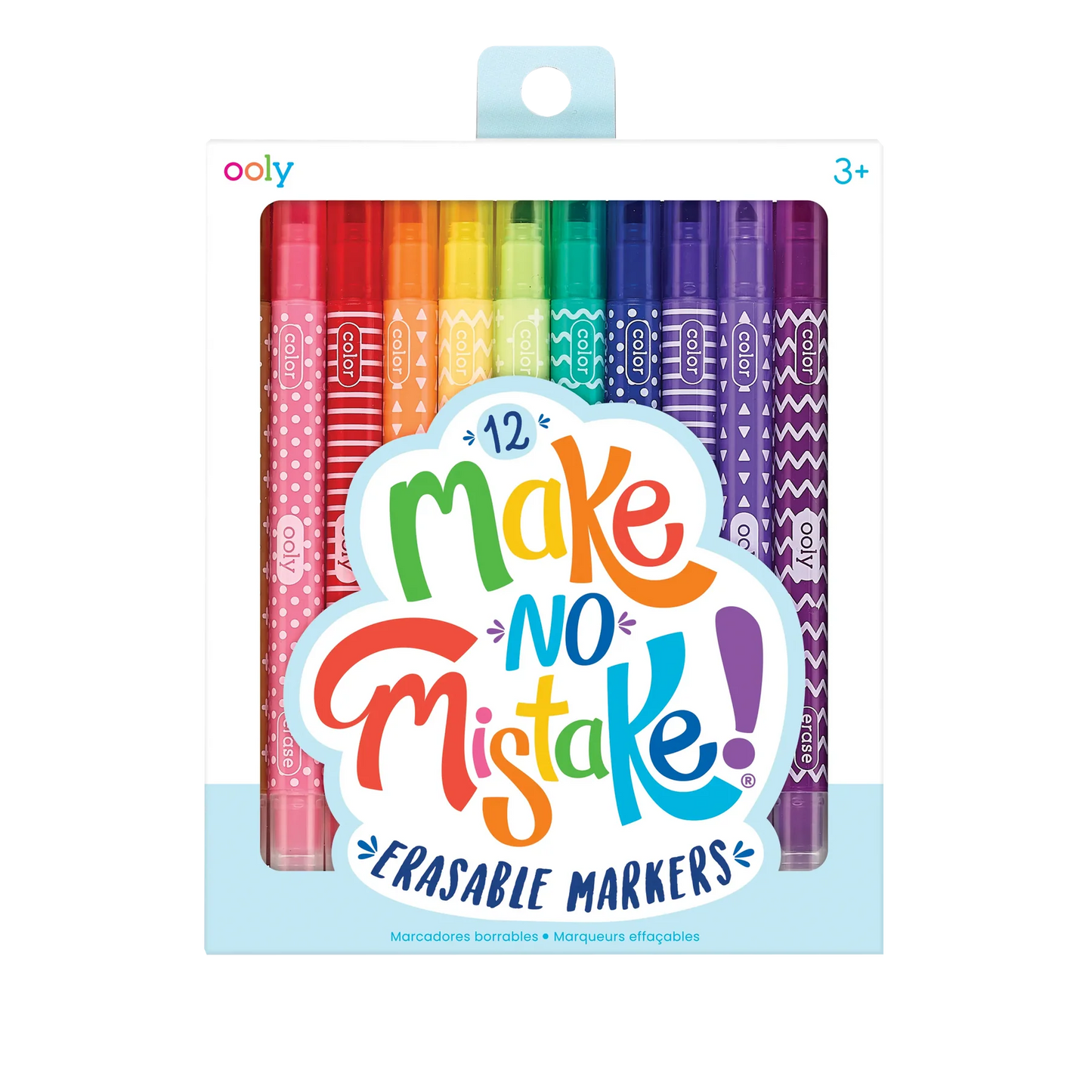 Ooly Make No Mistake! Erasable Markers - Set of 12