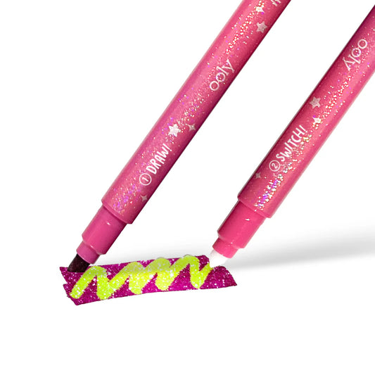 Ooly Switch Eroo Glittery Color Changing Markers Set of 12
