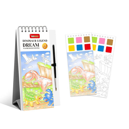 Pierre's Farm Watercolor Painting with Brush