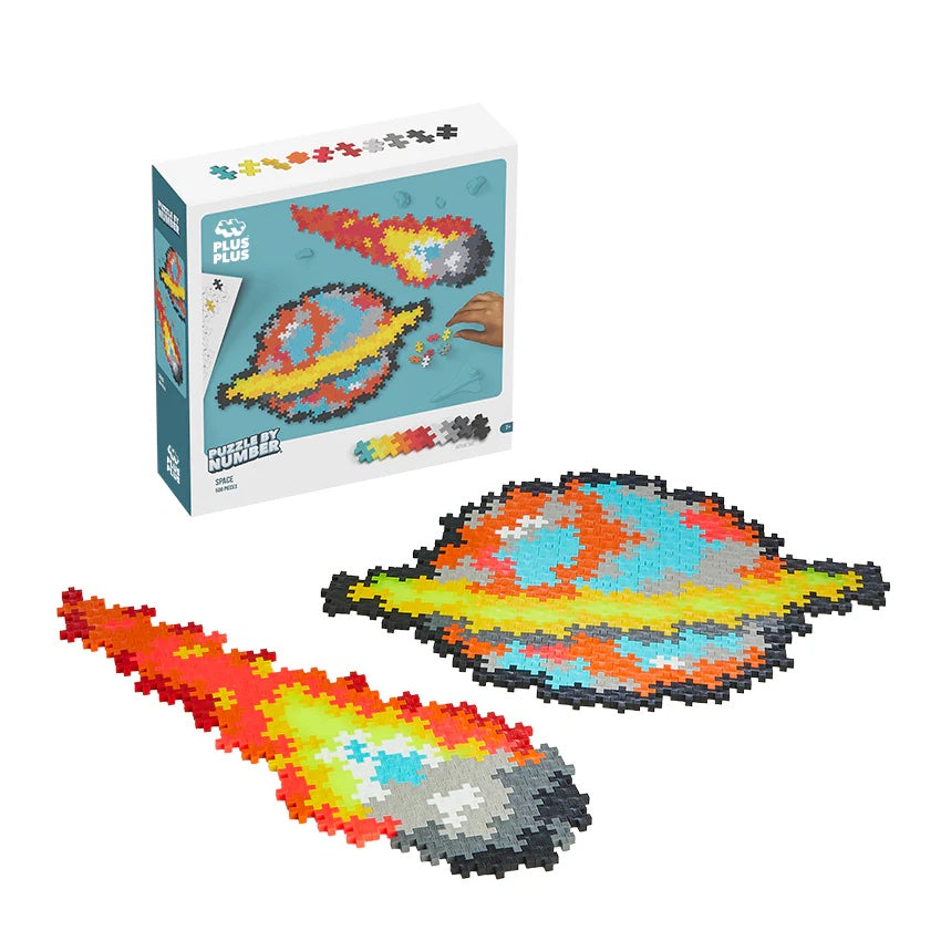 Plus Plus Puzzle By Number Space (500 pcs)